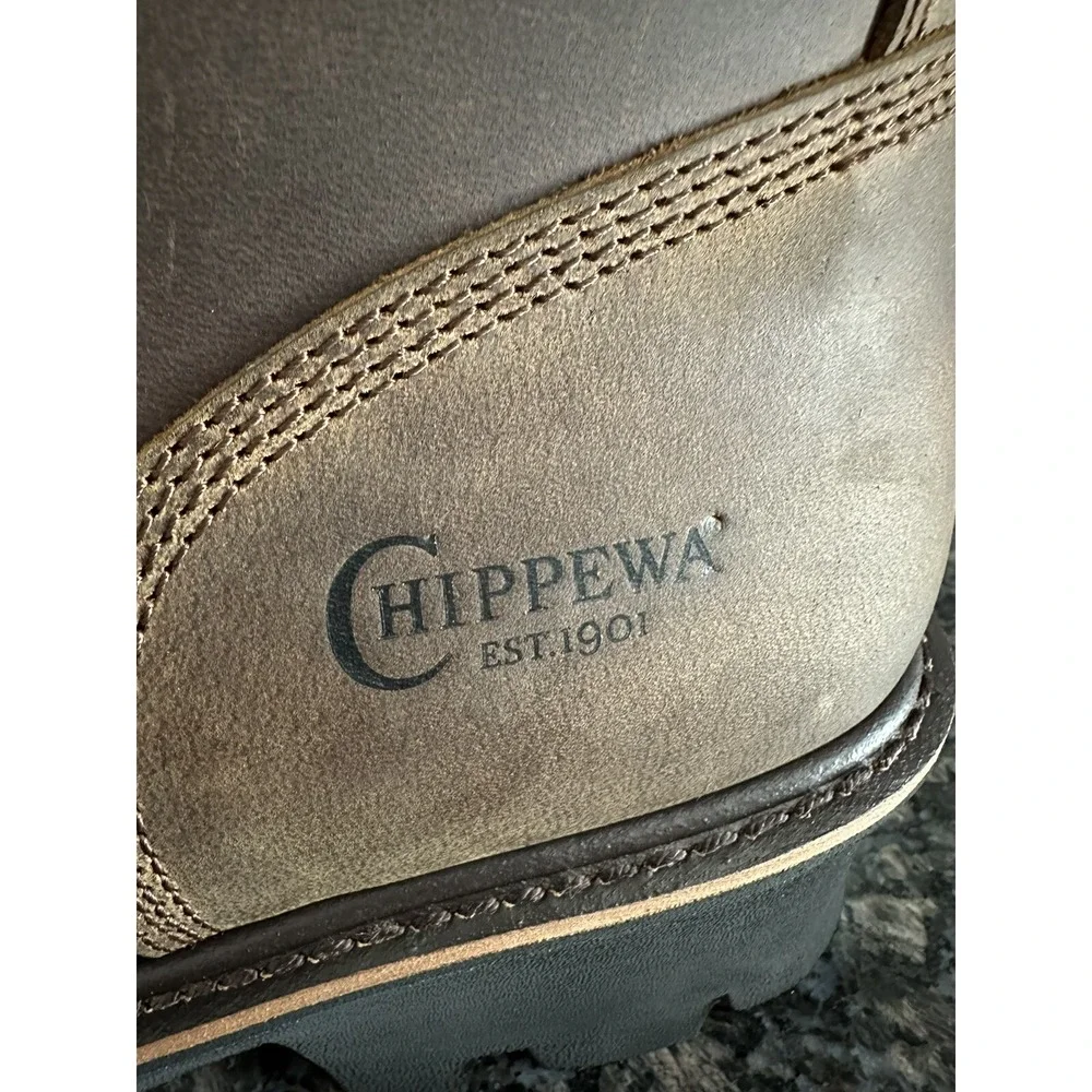 Chippewa Valdor Crazy Horse Comp Toe Insulated Work Boots Brown 12 D. Waterproof